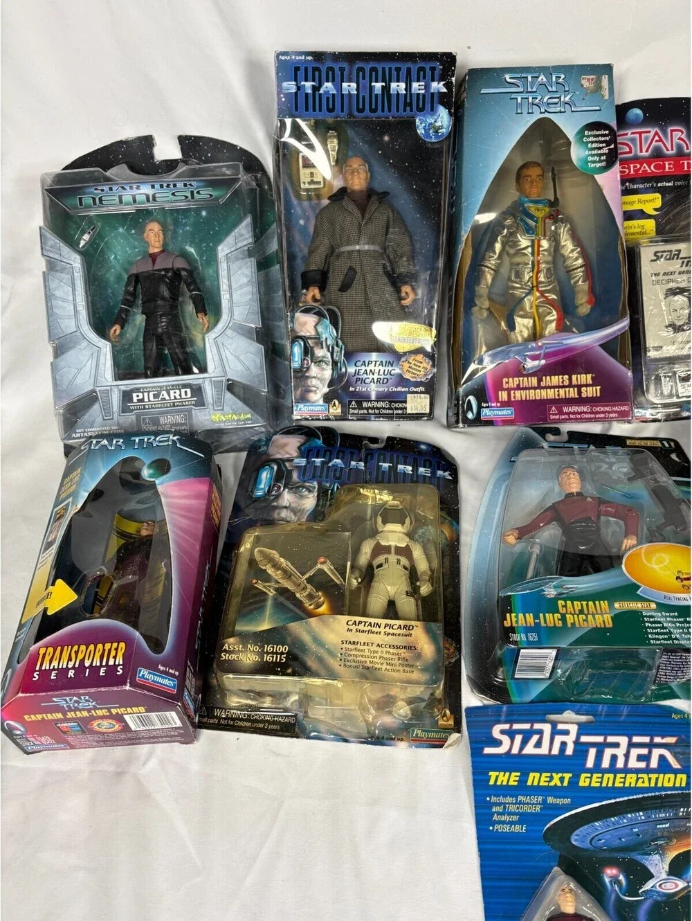 Star Trek Lot of Mixed Action Figure Generation First Contact Nemesis